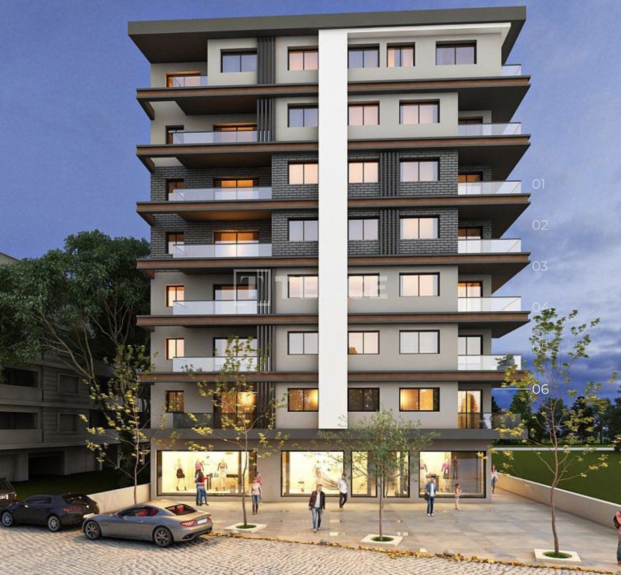 Апартаменты Каршияка, Турция, 220 м² - фото 1