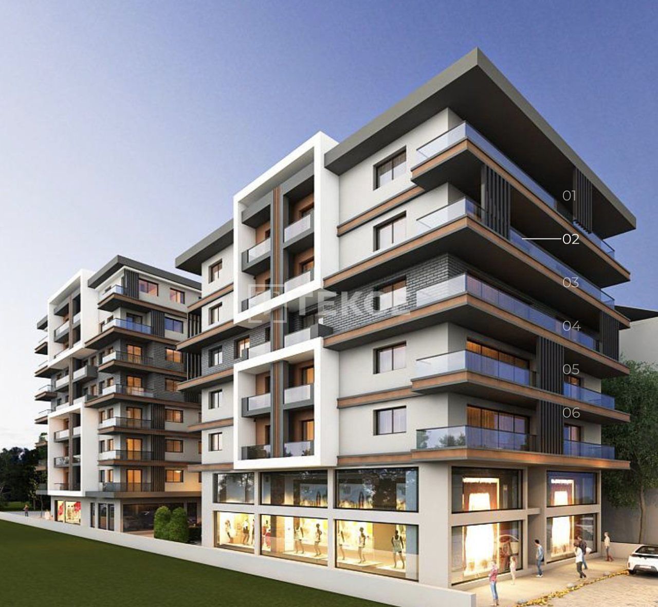 Апартаменты Каршияка, Турция, 140 м² - фото 1