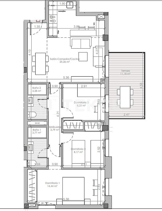 Апартаменты в Михасе, Испания, 79 м² - фото 13
