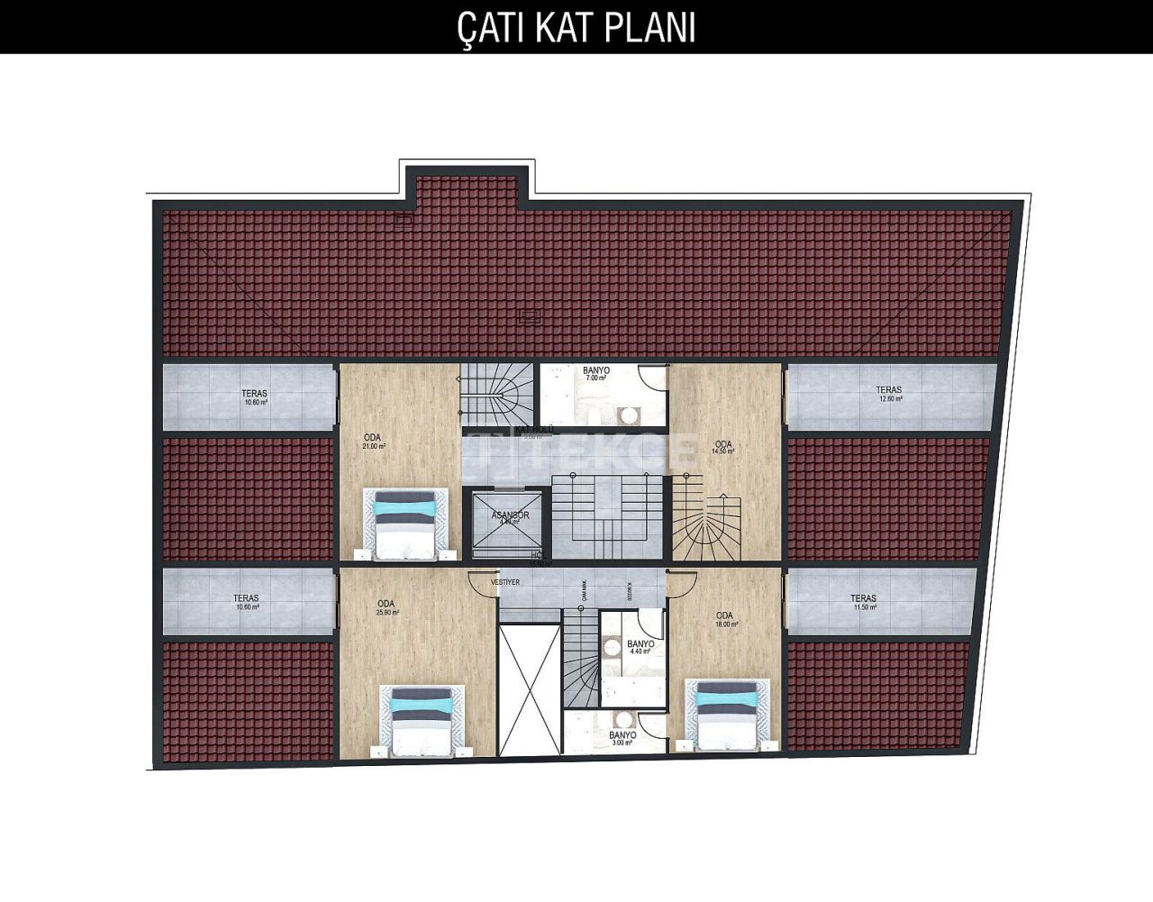 Апартаменты Каршияка, Турция, 110 м² - фото 16