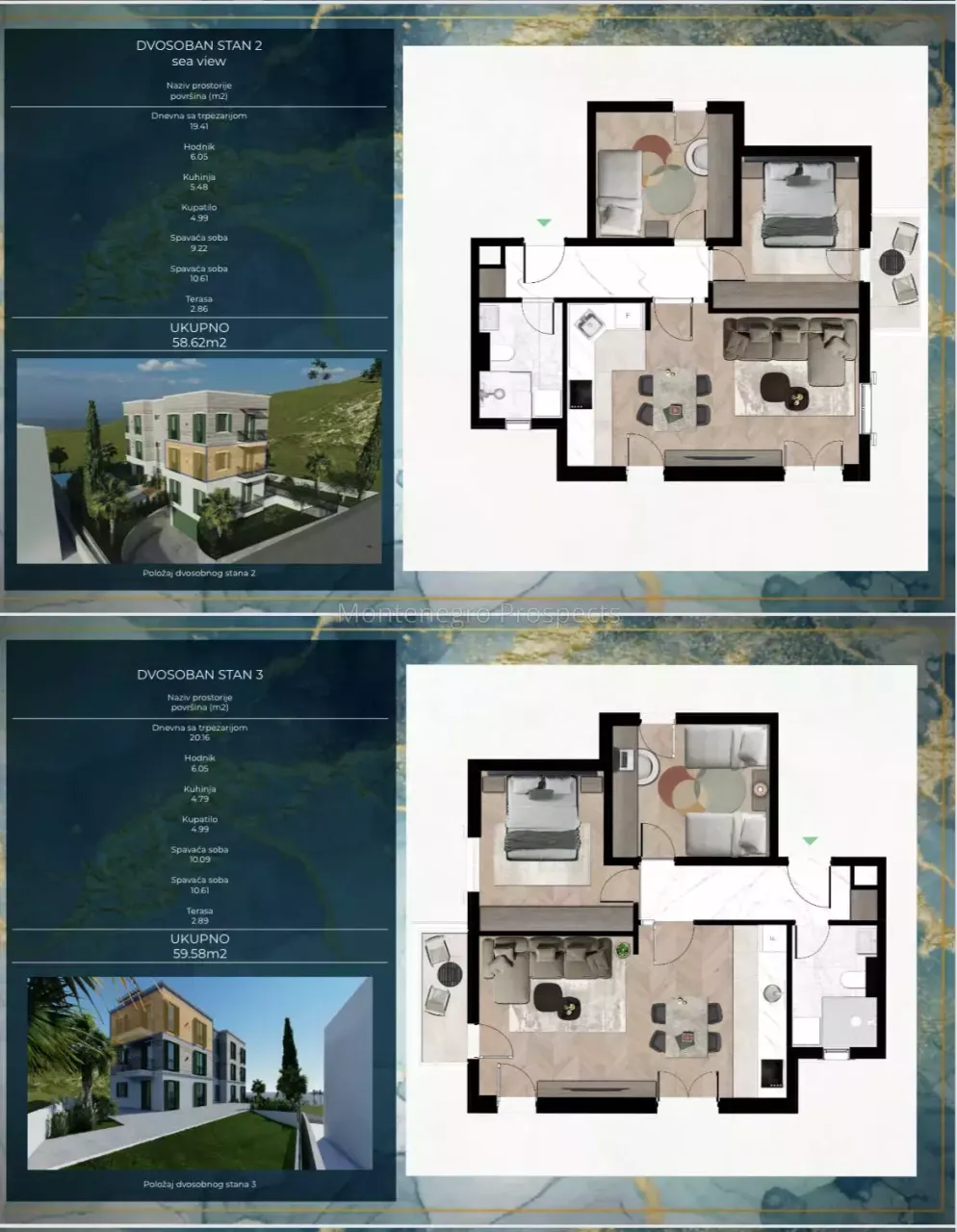 Квартира в Тивате, Черногория, 60 м² - фото 4