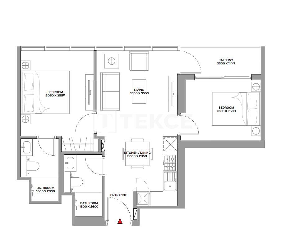 Апартаменты Остров Синия, ОАЭ, 60 м² - фото 12