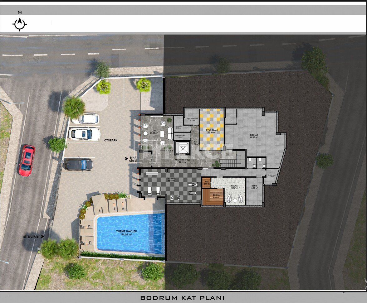 Апартаменты в Алании, Турция, 80 м² - фото 17