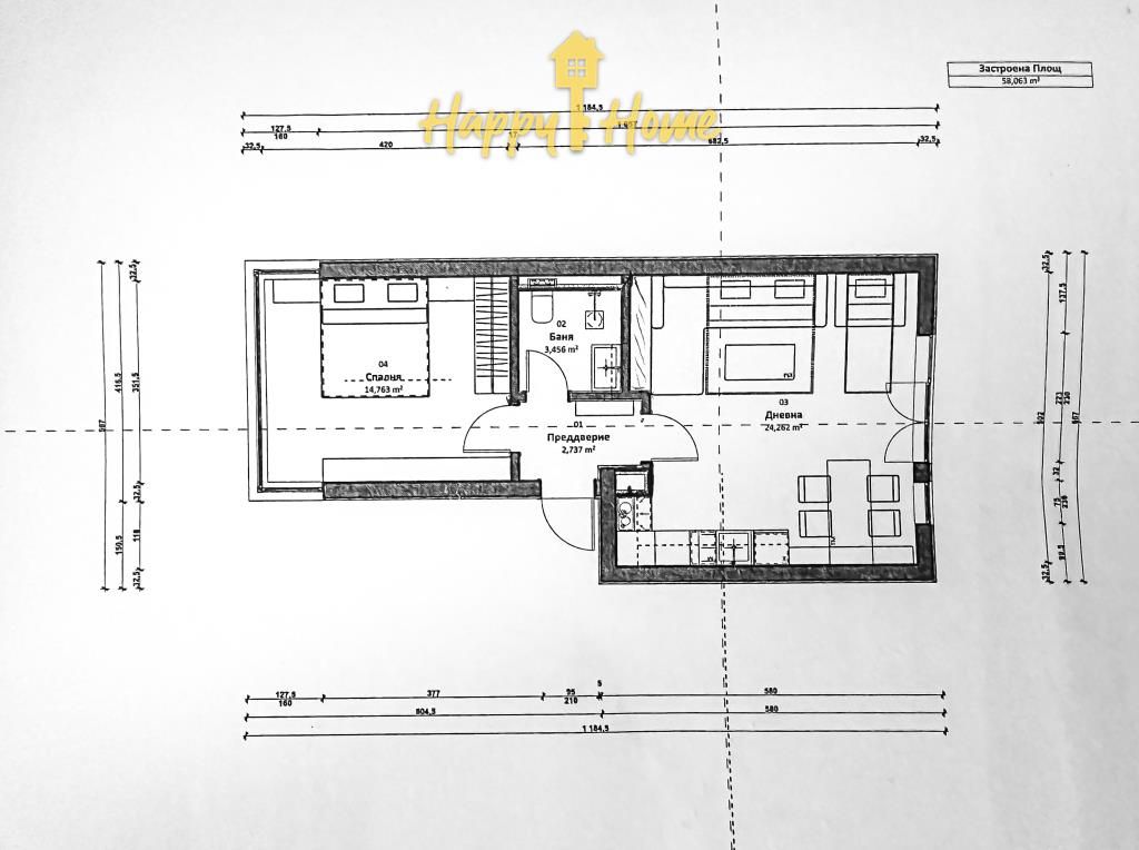 Квартира в Елените, Болгария, 66 м² - фото 12