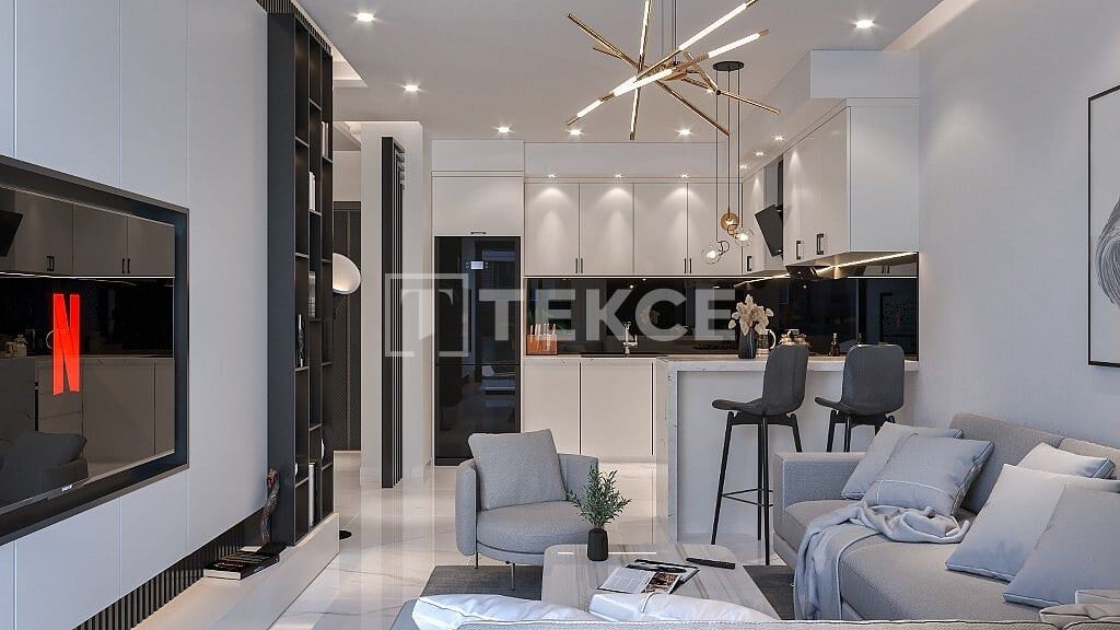 Апартаменты в Алании, Турция, 63 м² - фото 17