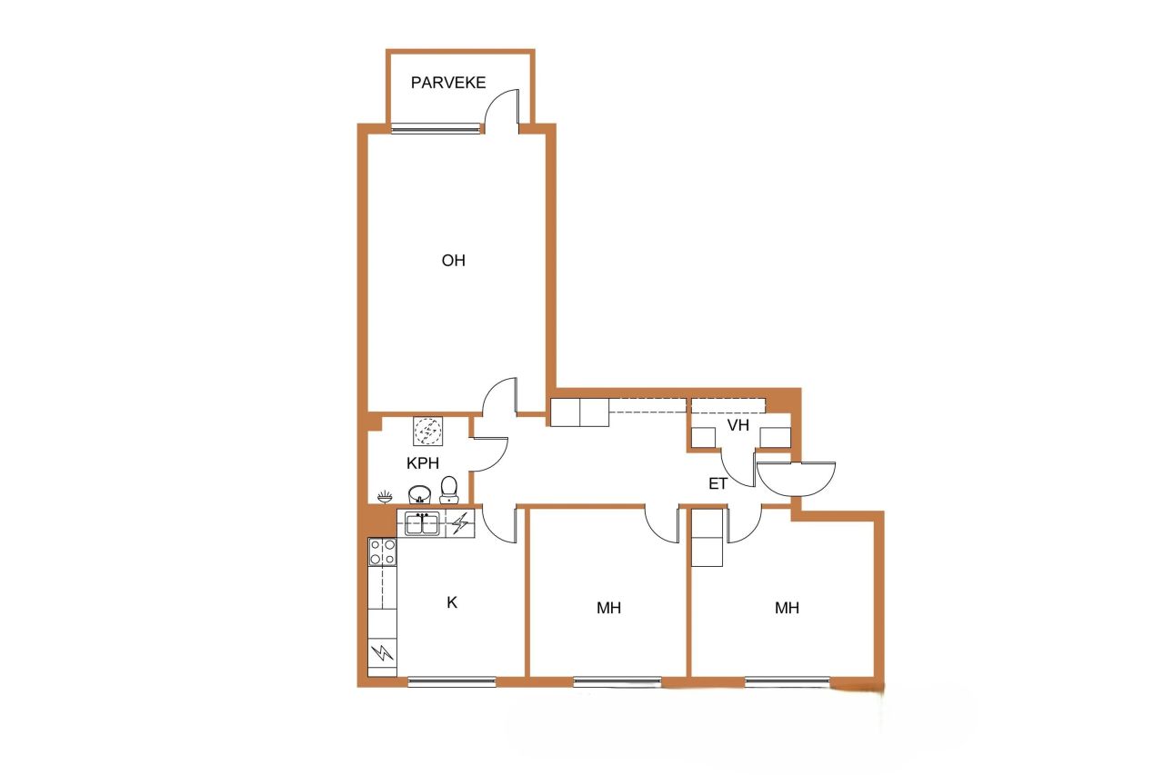 Квартира в Пори, Финляндия, 72 м² - фото 6