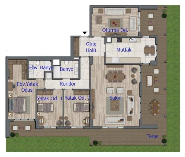 Квартира в Анталии, Турция, 63 м² - фото 13