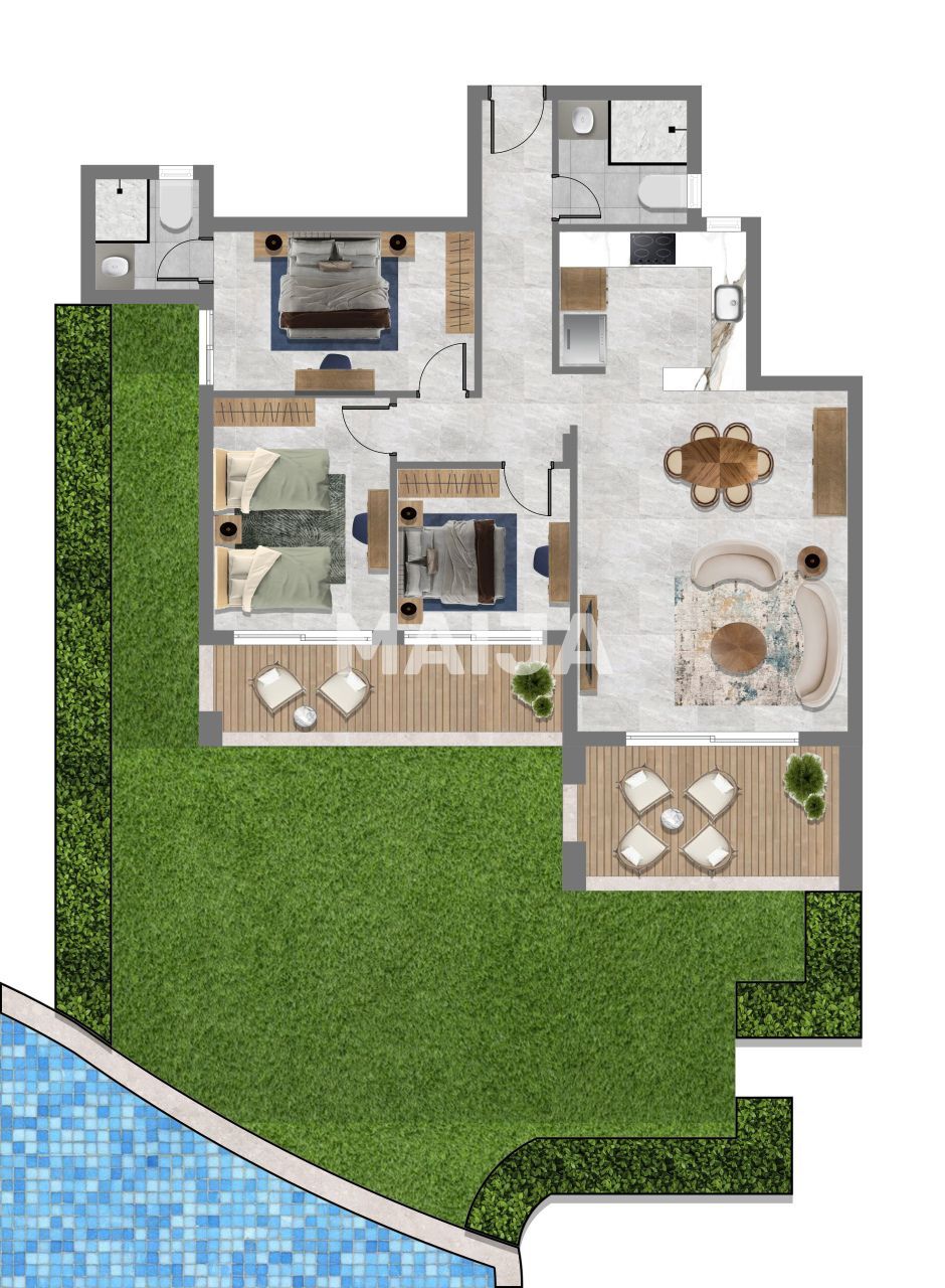 Апартаменты в Хургаде, Египет, 170 м² - фото 1