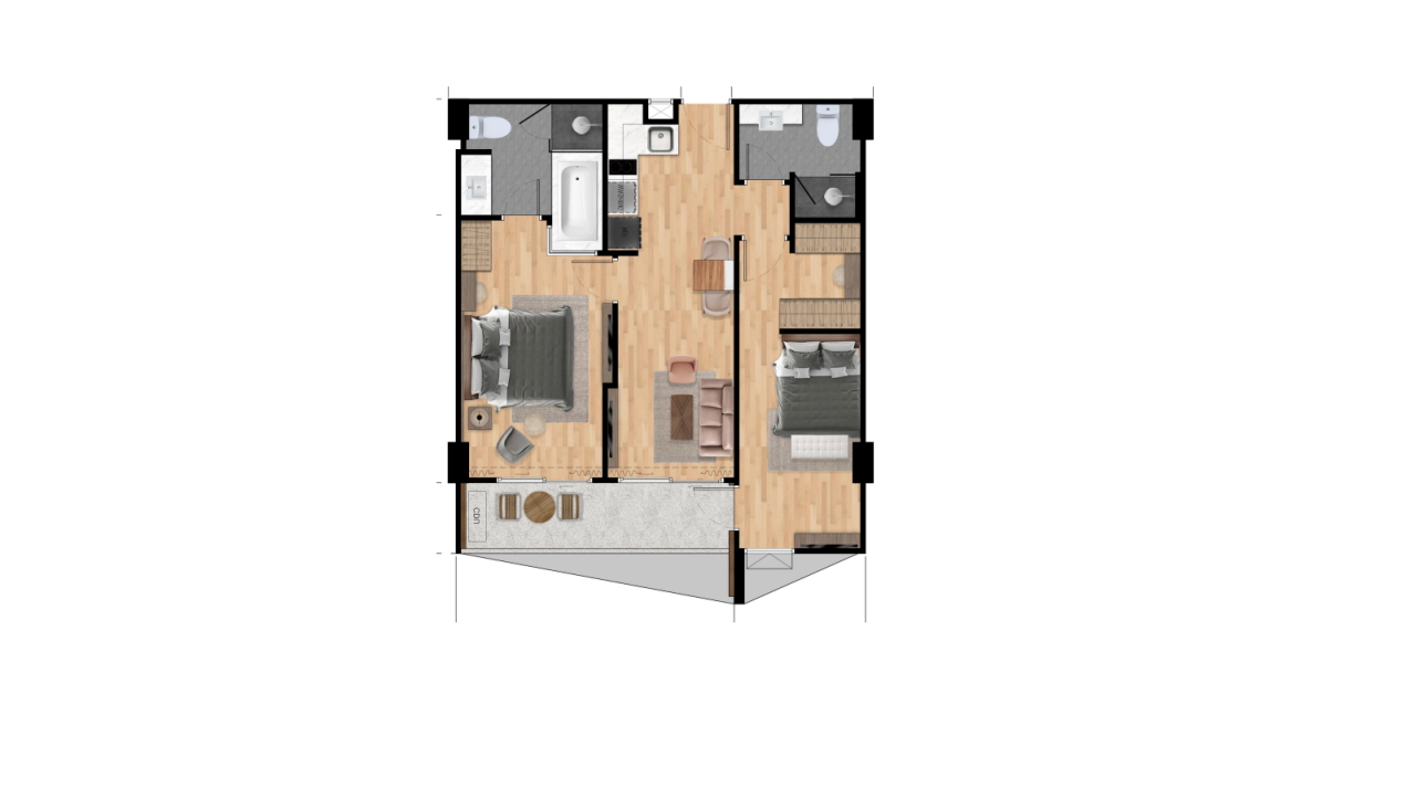 Апартаменты на Пхукете, Таиланд, 71 м² - фото 6