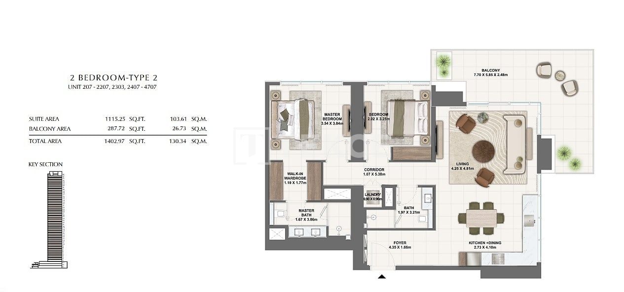 Апартаменты в Дубае, ОАЭ, 80 м² - фото 14