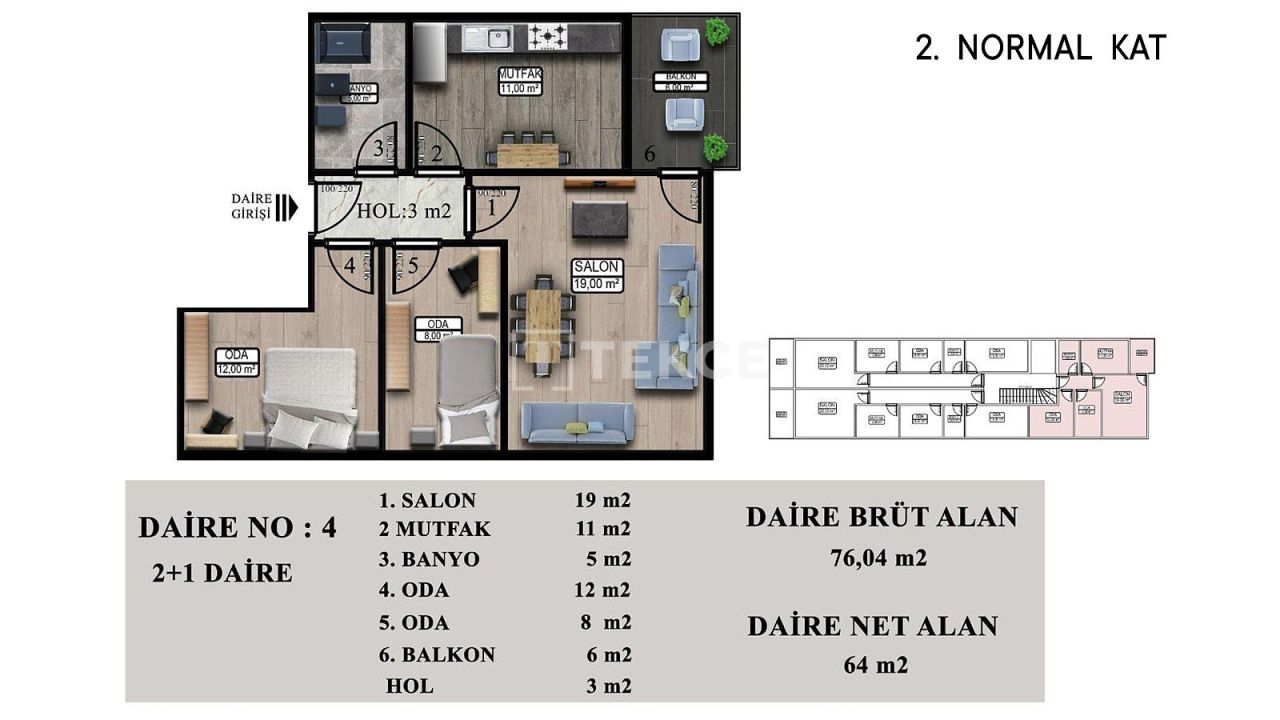 Апартаменты в Ялове, Турция, 81 м² - фото 18