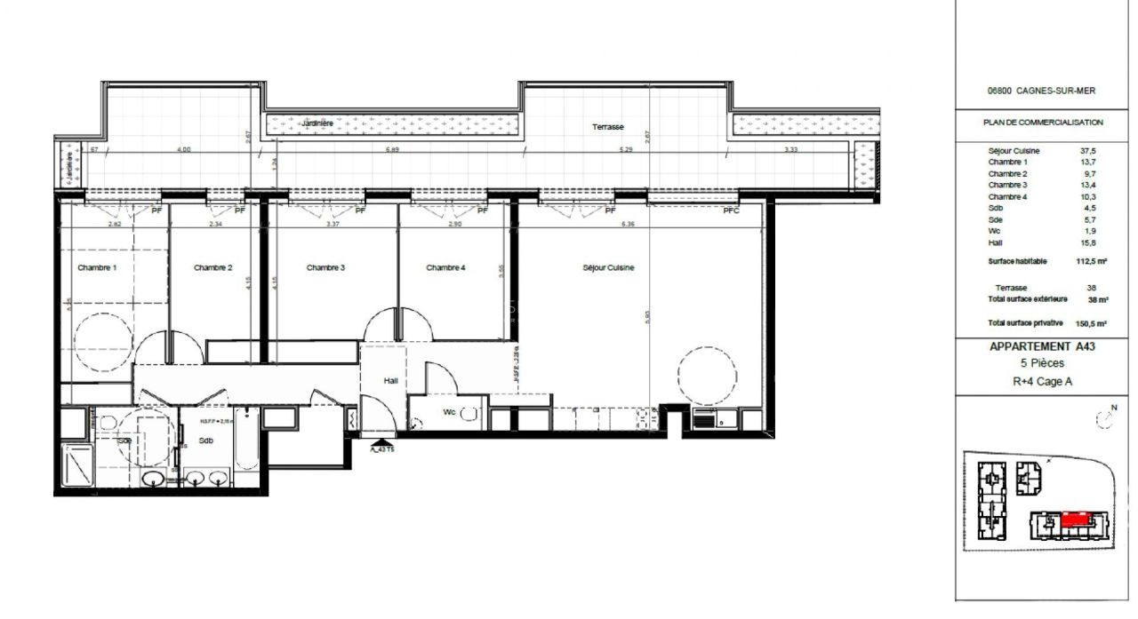Апартаменты в Кань-Сюр-Мере, Франция, 112 м² - фото 6