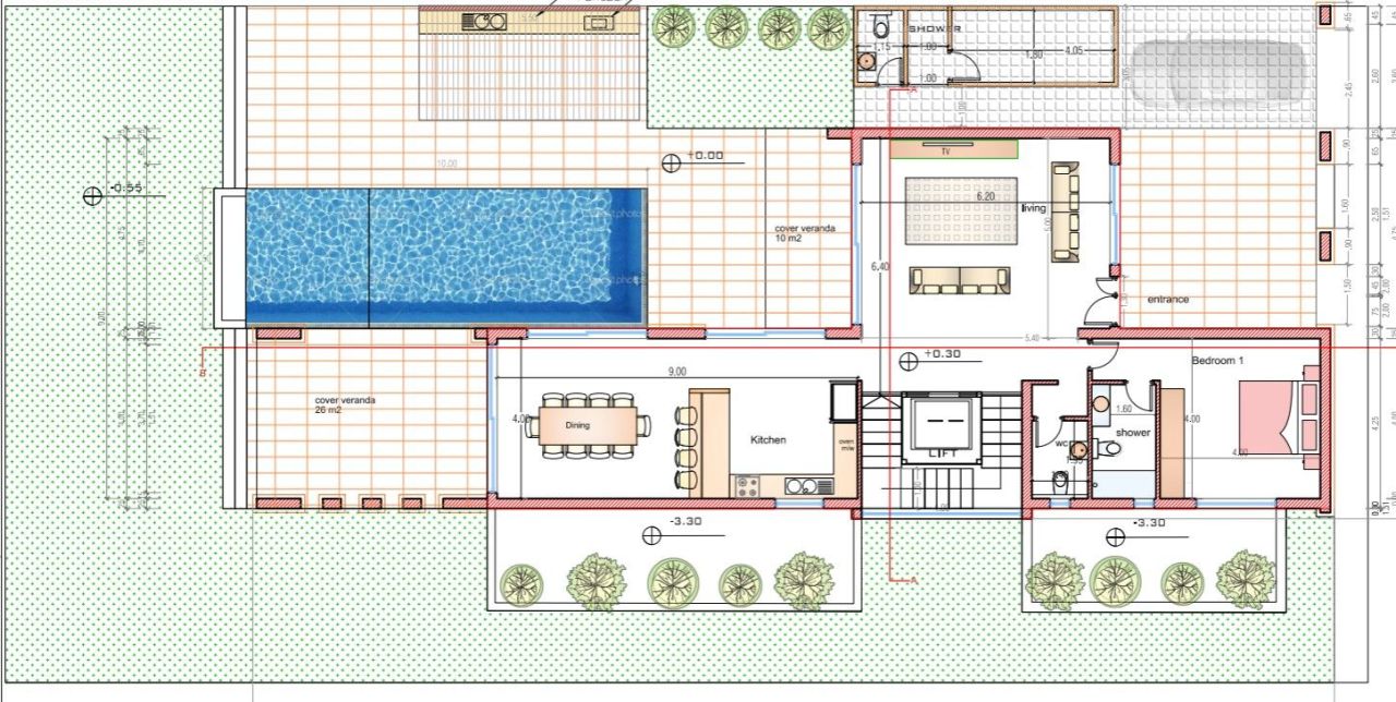 Вилла в Пафосе, Кипр, 386 м² - фото 13