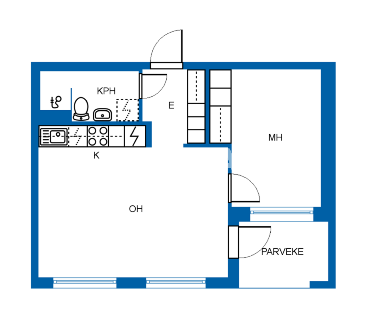 Апартаменты в Хельсинки, Финляндия, 49 м² - фото 2