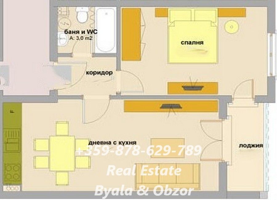 Квартира в Бяле, Болгария, 61 м² - фото 11