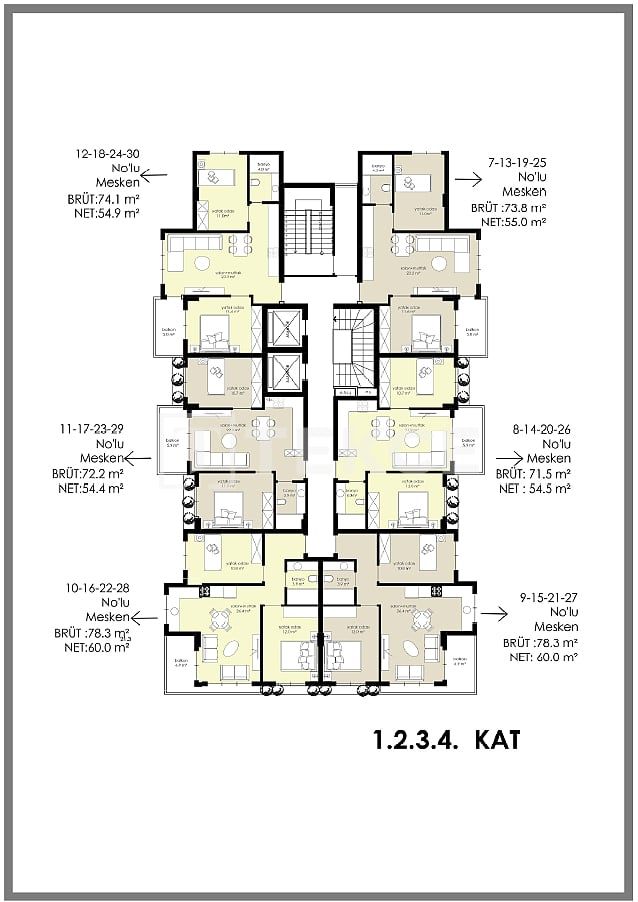Пентхаус в Алании, Турция, 133 м² - фото 18