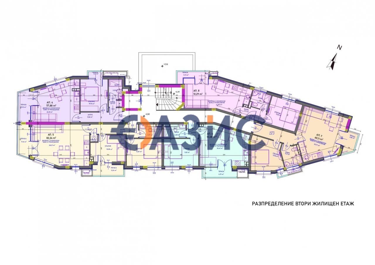 Апартаменты в Сарафово, Болгария, 70.4 м² - фото 9