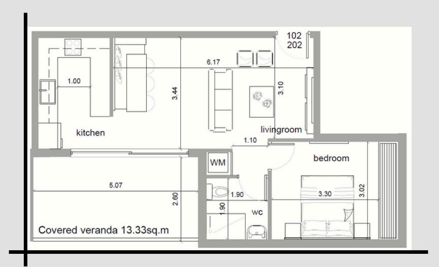 Апартаменты в Лимасоле, Кипр, 66 м² - фото 15