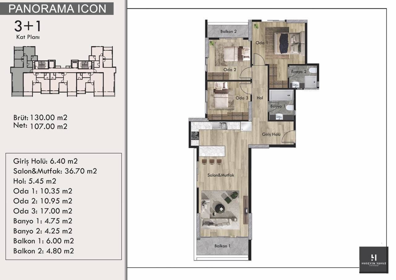 Квартира в Мерсине, Турция, 130 м² - фото 18