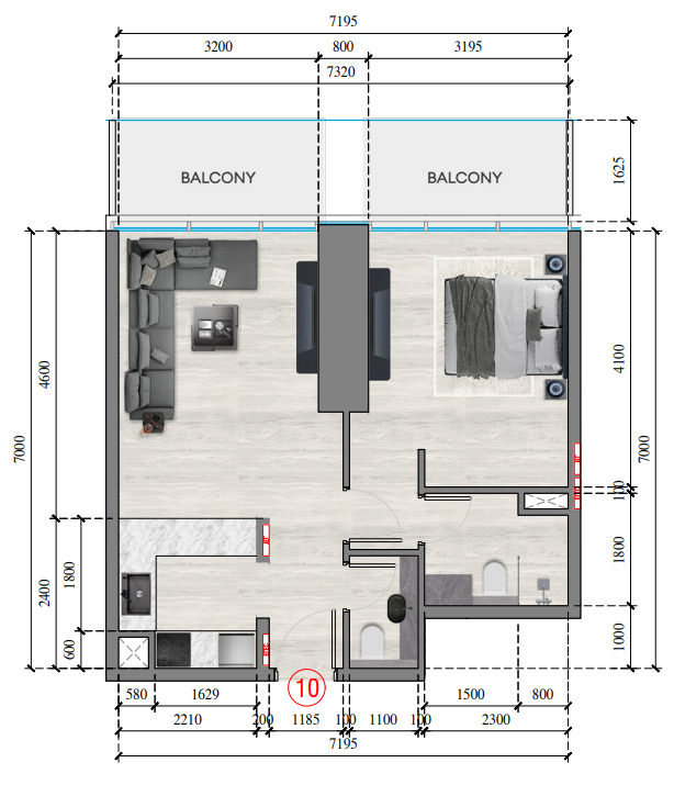Квартира в Дубае, ОАЭ, 62 м² - фото 12