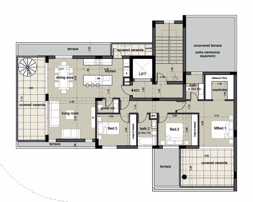 Пентхаус в Лимасоле, Кипр, 153 м² - фото 8