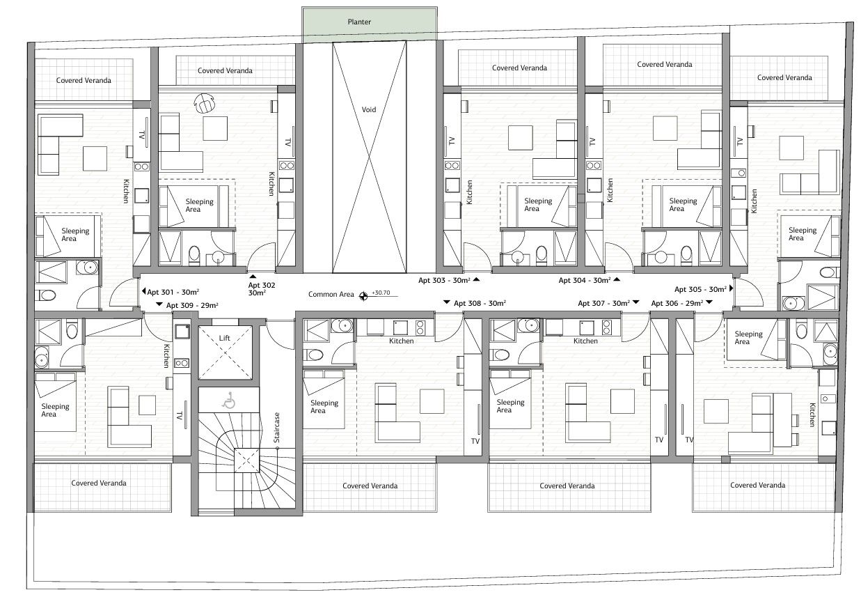 Студия в Лимасоле, Кипр, 35 м² - фото 14