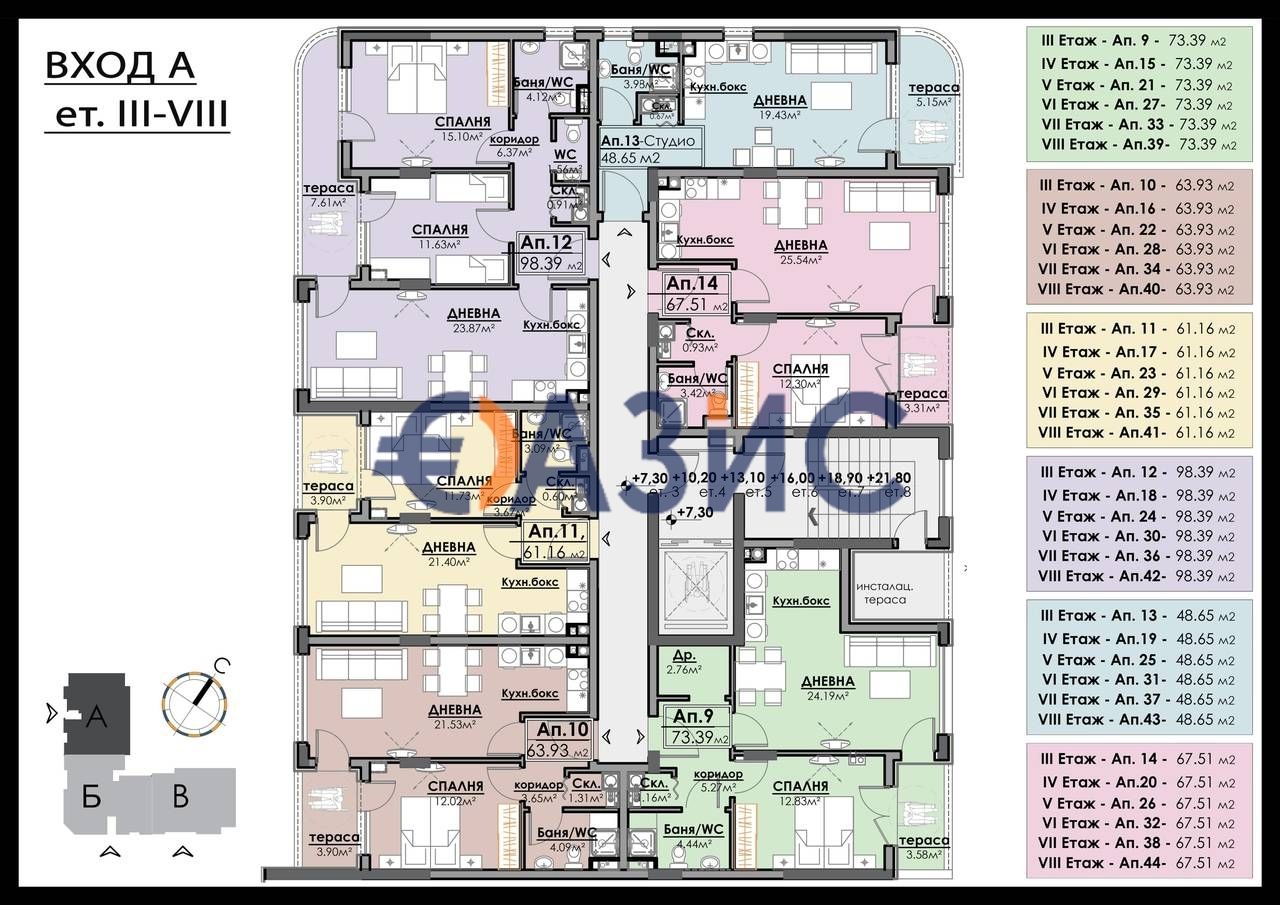 Апартаменты в Бургасе, Болгария, 75.8 м² - фото 16