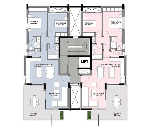 Апартаменты в Лимасоле, Кипр, 108 м² - фото 8