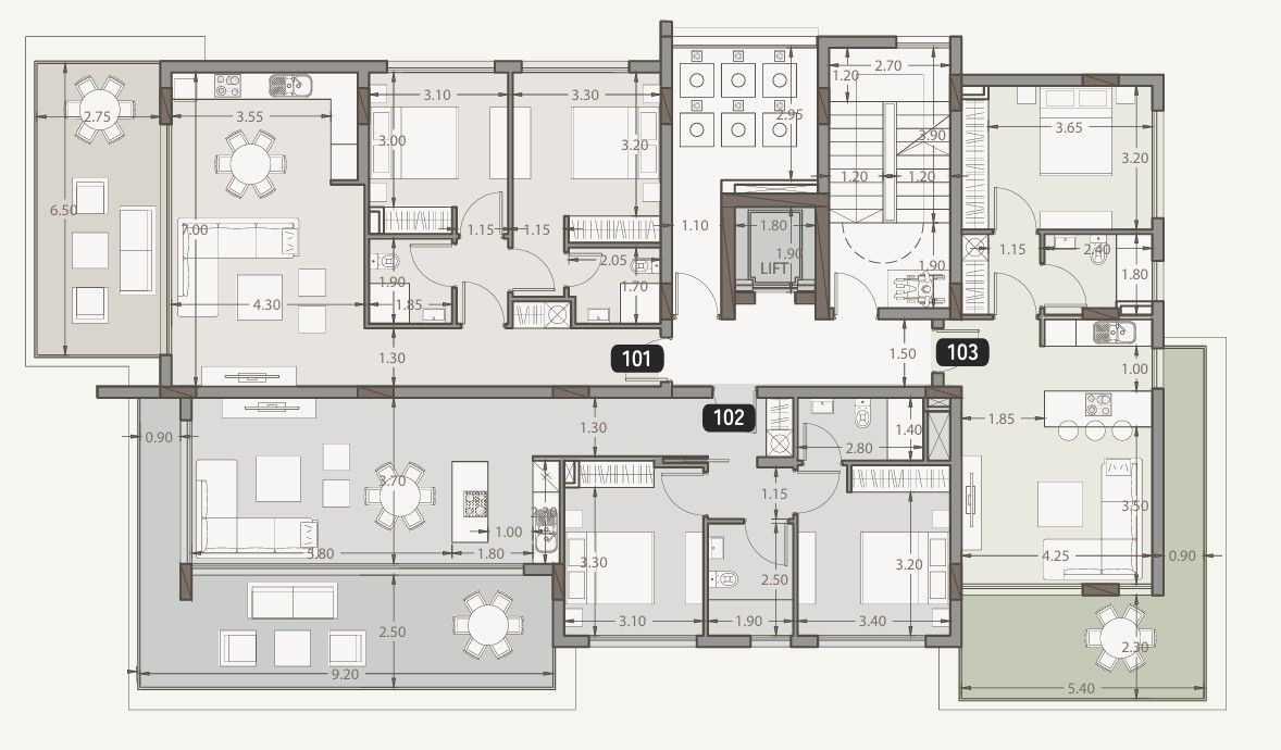 Апартаменты в Лимасоле, Кипр, 107 м² - фото 10