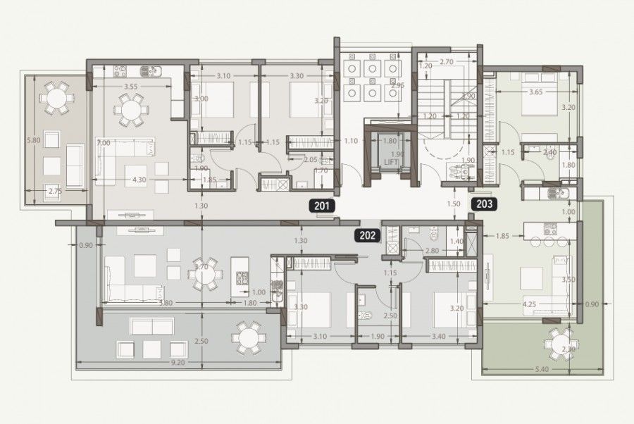 Апартаменты в Лимасоле, Кипр, 105 м² - фото 10
