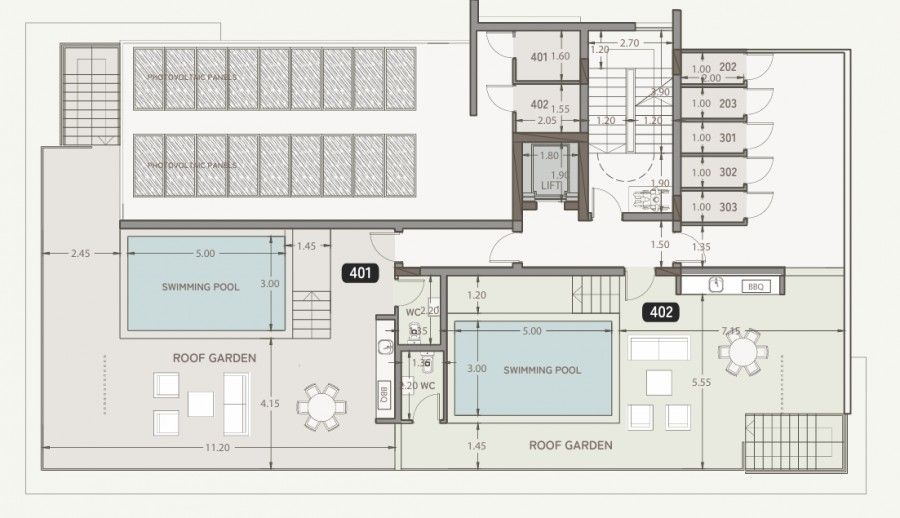 Пентхаус в Лимасоле, Кипр, 219 м² - фото 11