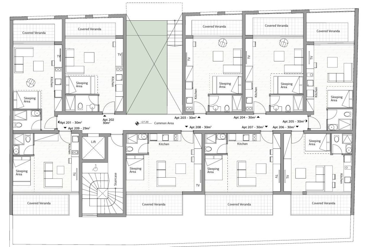 Студия в Лимасоле, Кипр, 35 м² - фото 13