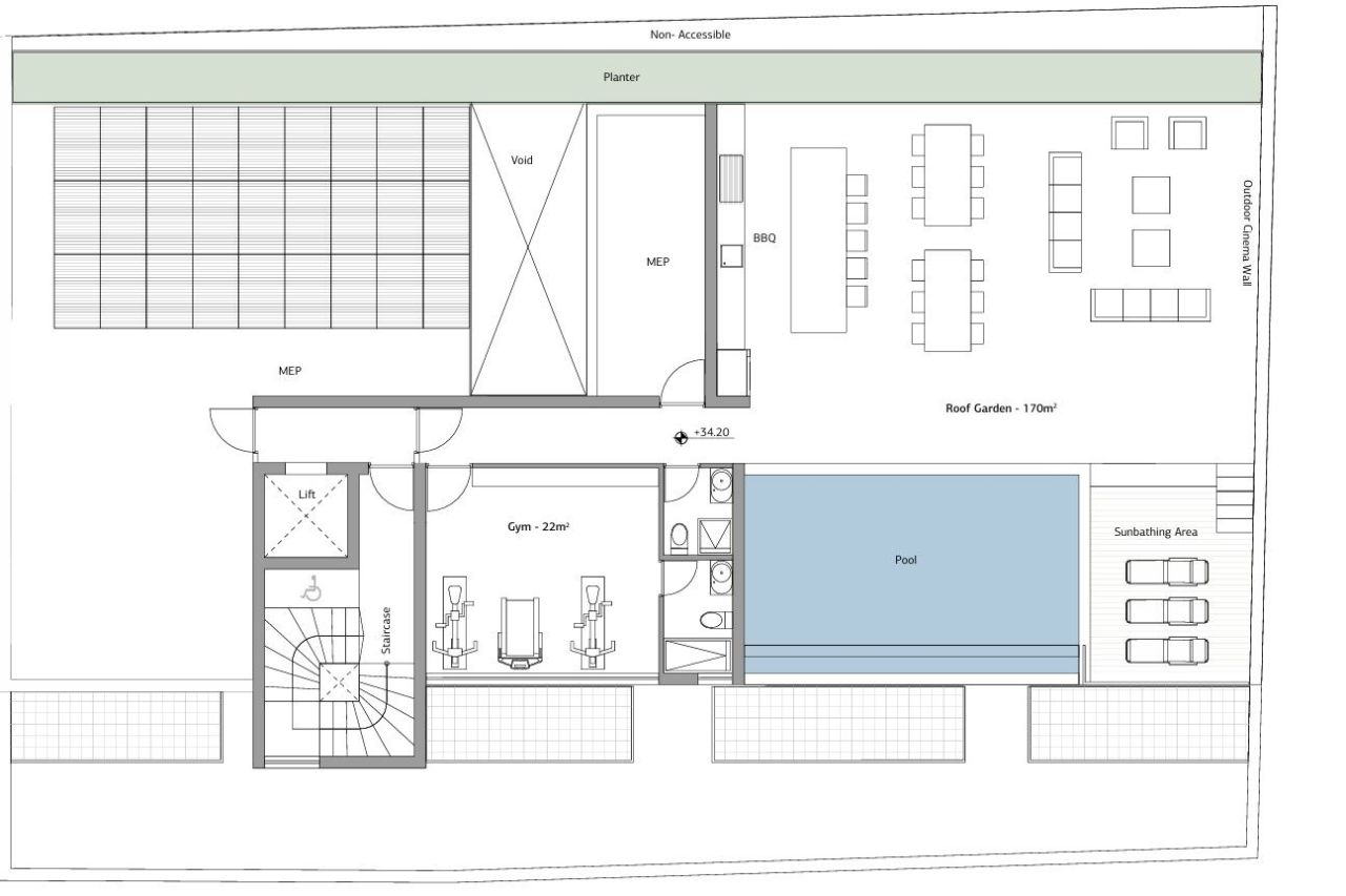Студия в Лимасоле, Кипр, 35 м² - фото 14