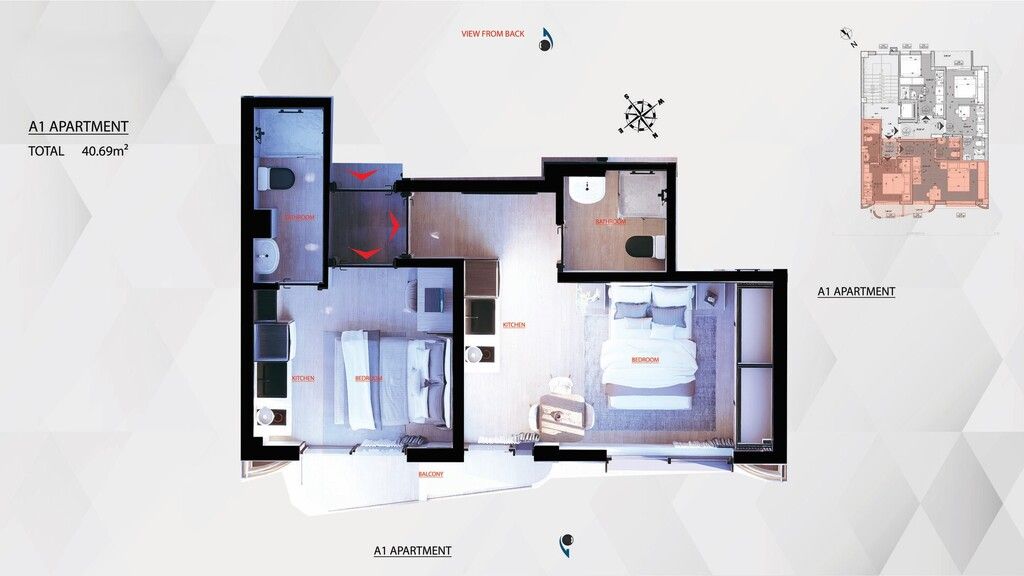 Квартира в Афинах, Греция, 41 м² - фото 4