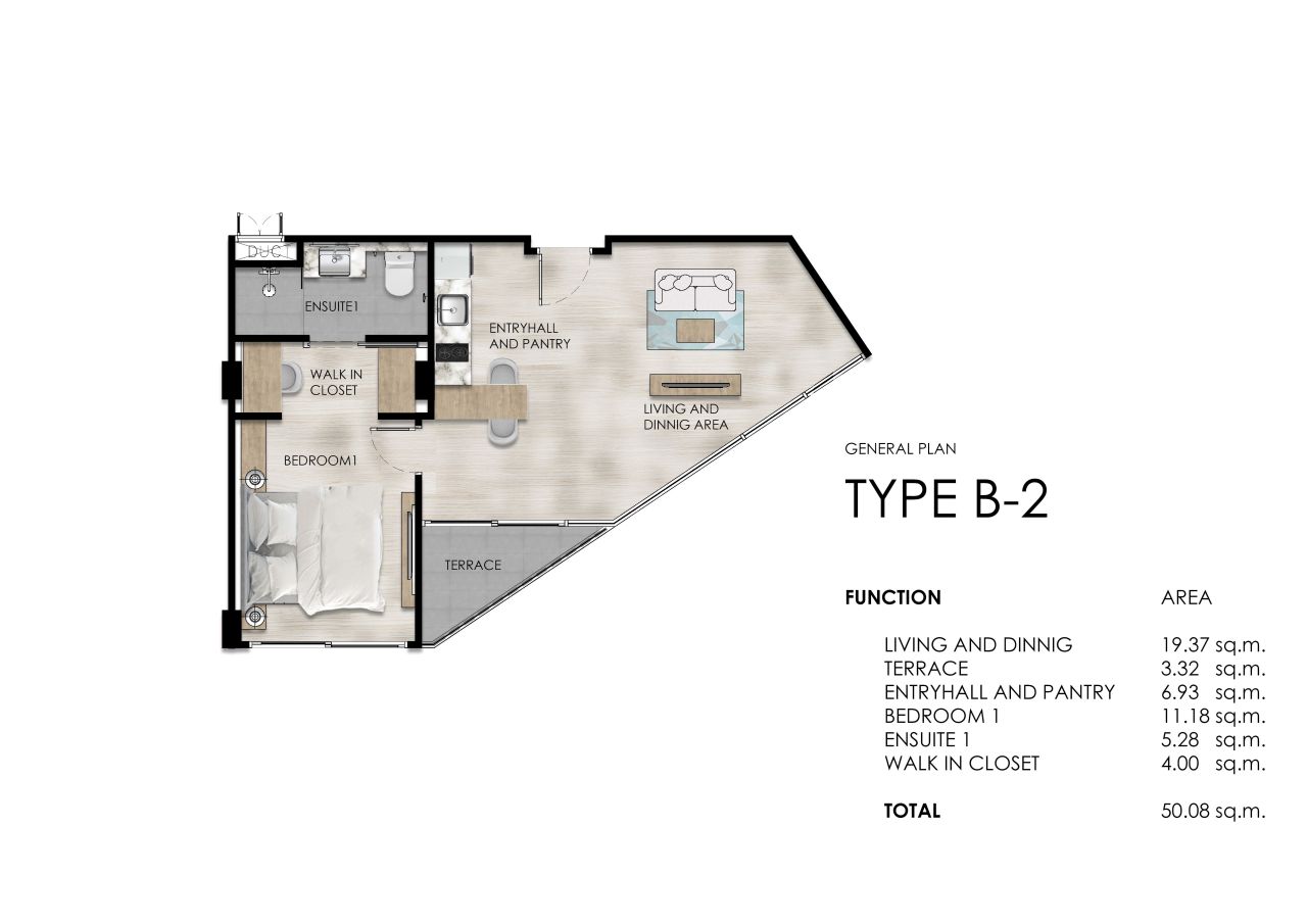 Квартира на острове Пхукет, Таиланд, 50.08 м² - фото 2