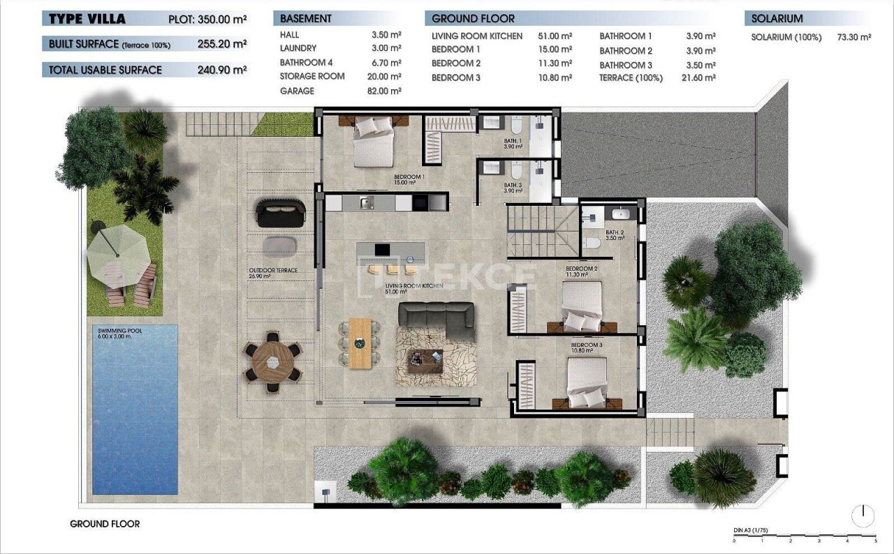 Вилла в Лос Алькасарес, Испания, 255 м² - фото 17