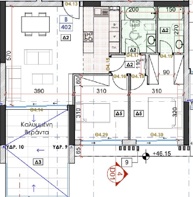 Апартаменты в Лимасоле, Кипр, 101 м² - фото 9