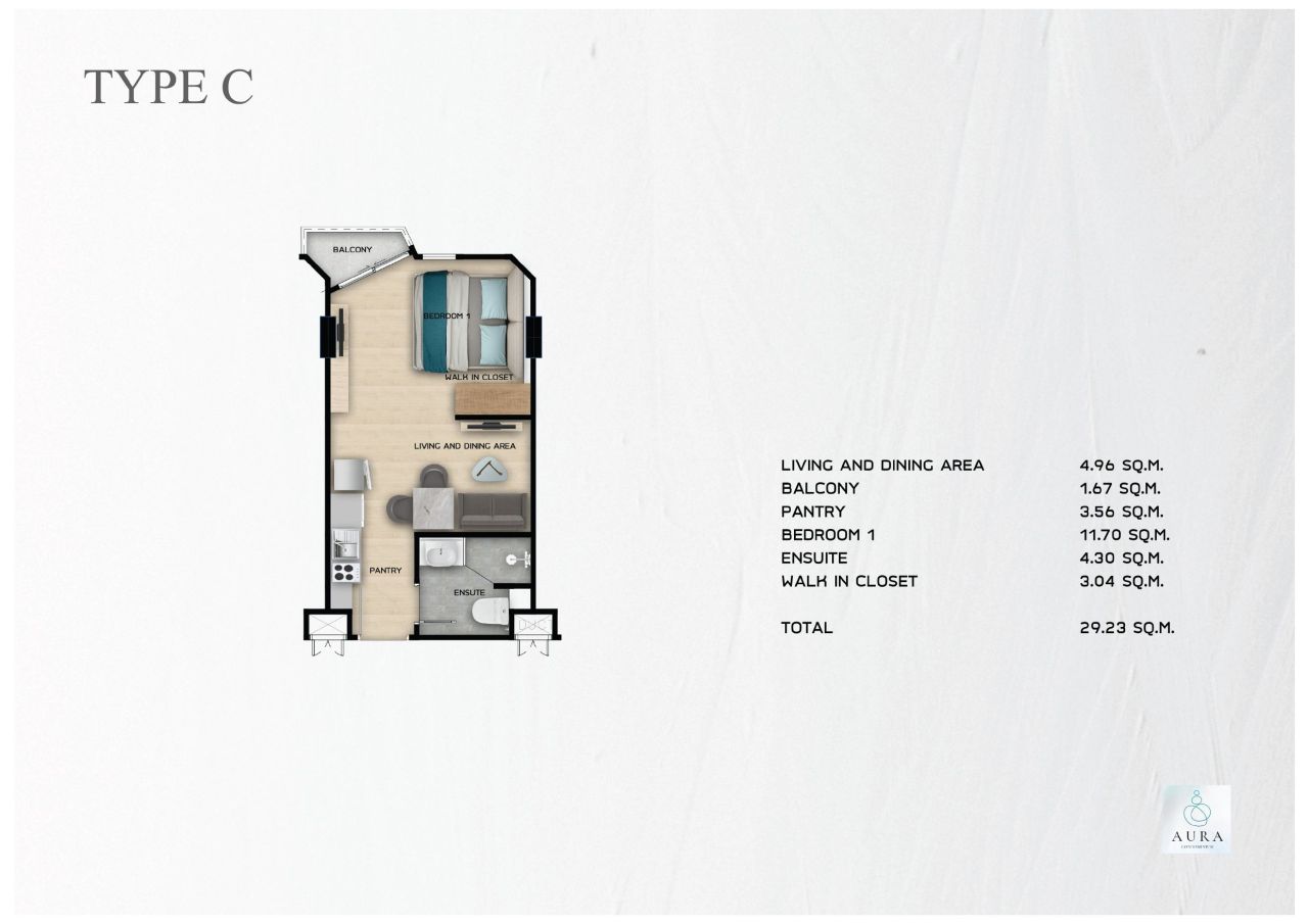 Квартира на острове Пхукет, Таиланд, 29.23 м² - фото 2