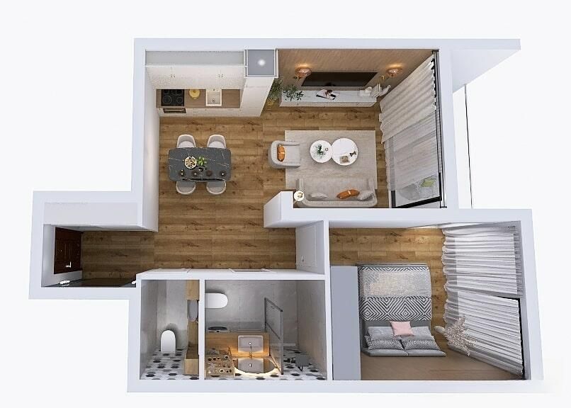 Квартира в Прчани, Черногория - фото 2