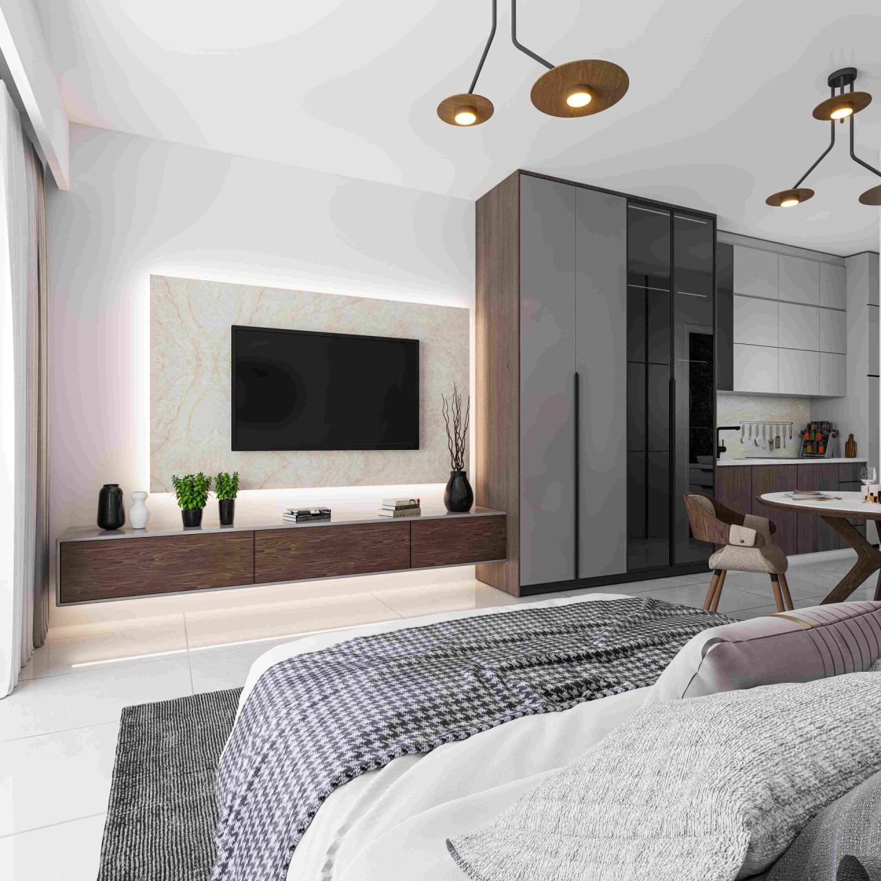 Апартаменты в Фамагусте, Кипр, 51.3 м² - фото 12