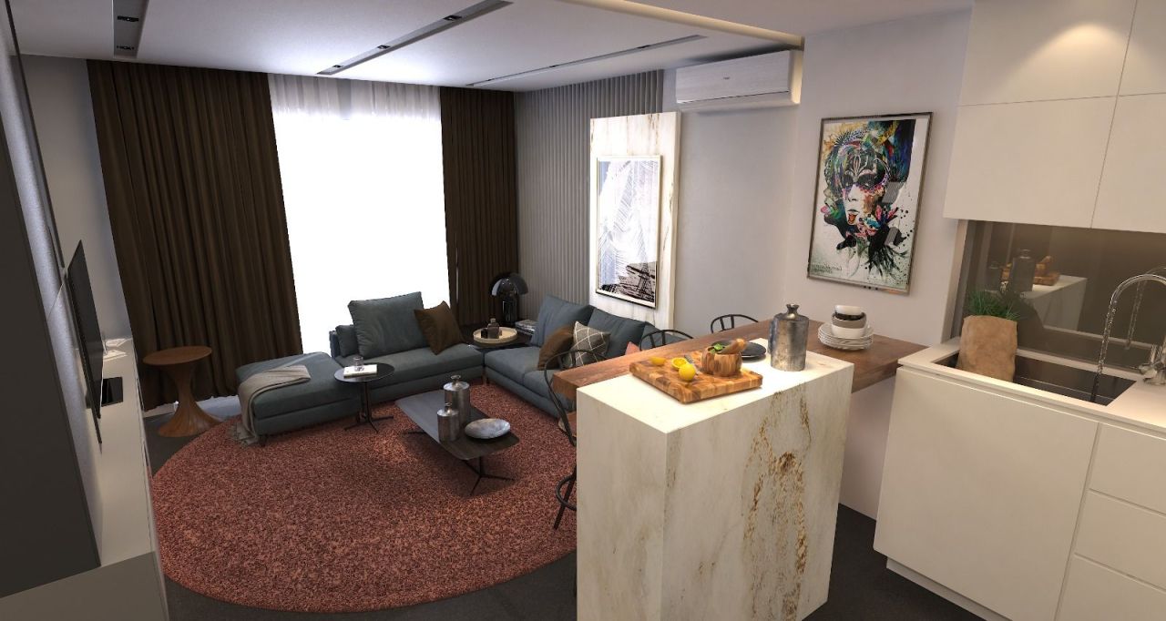 Квартира в Анталии, Турция, 55 м² - фото 9