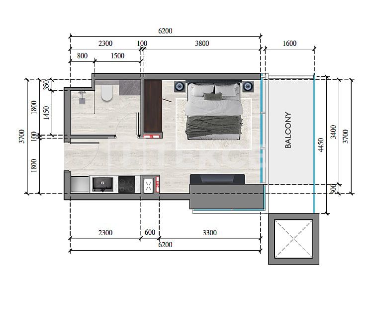 Апартаменты в Дубае, ОАЭ, 70 м² - фото 11