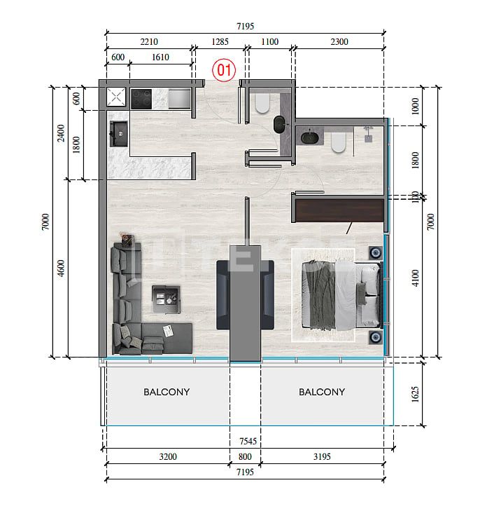 Апартаменты в Дубае, ОАЭ, 115 м² - фото 12