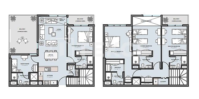Апартаменты Остров Аль-Рим, ОАЭ, 99 м² - фото 15