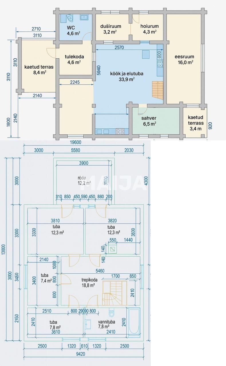 Дом Kuusalu alevik, Эстония, 139.4 м² - фото 2