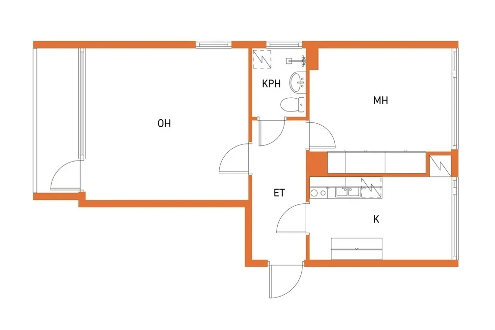 Квартира в Кеми, Финляндия, 52 м² - фото 2