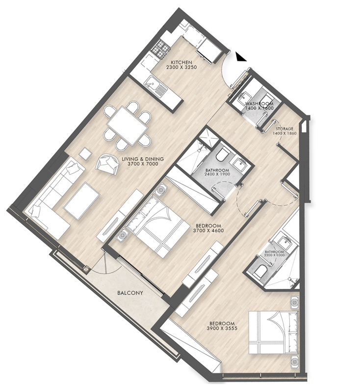 Квартира в Дубае, ОАЭ, 109 м² - фото 9
