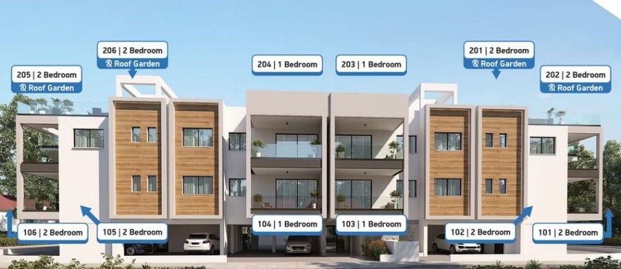 Апартаменты в Ларнаке, Кипр, 108 м² - фото 7