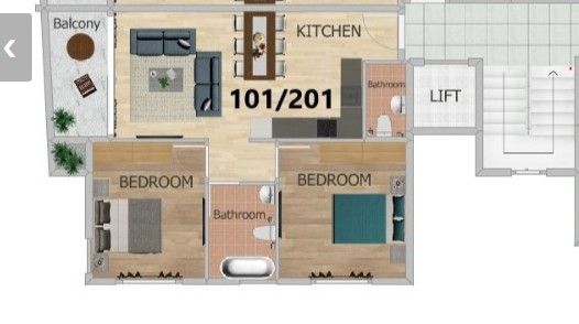 Пентхаус в Ларнаке, Кипр, 80 м² - фото 10