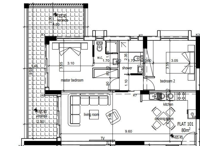Апартаменты в Лимасоле, Кипр, 103 м² - фото 15